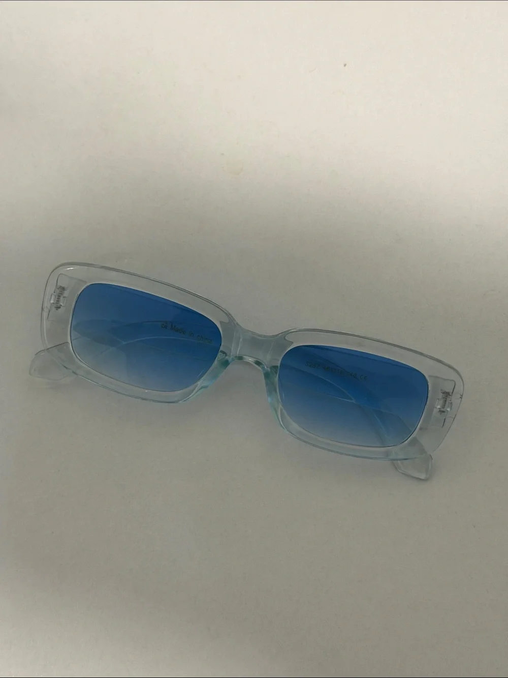 Baby Blue Transparent Rectangle Women’s Sunglasses Backstreet Boys